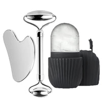 1/3 Face roller kit,  Gua sha , face roller , ice roller
